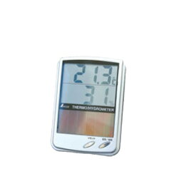デジタル温湿度計 最高・最低ソーラーパネル 72989【温度計】【湿度計】【計量器】【thermometer】