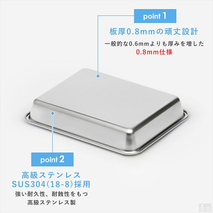 楽天市場】ステンレスバット 網セット 深型 (12枚取サイズ)【業務用 