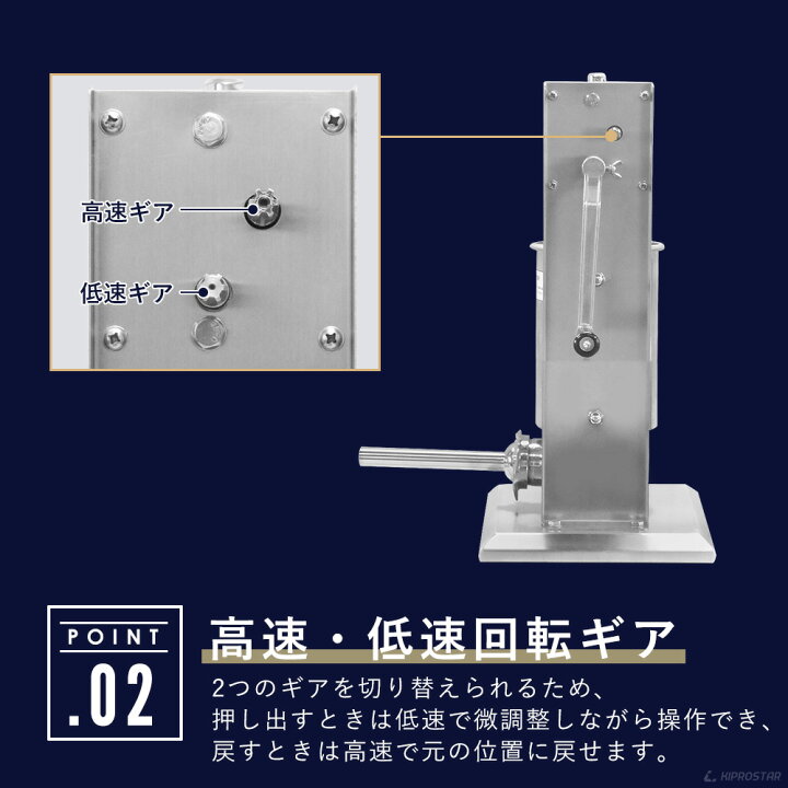 楽天市場】【送料無料】ソーセージスタッファー 7Lタイプ ステンレス  