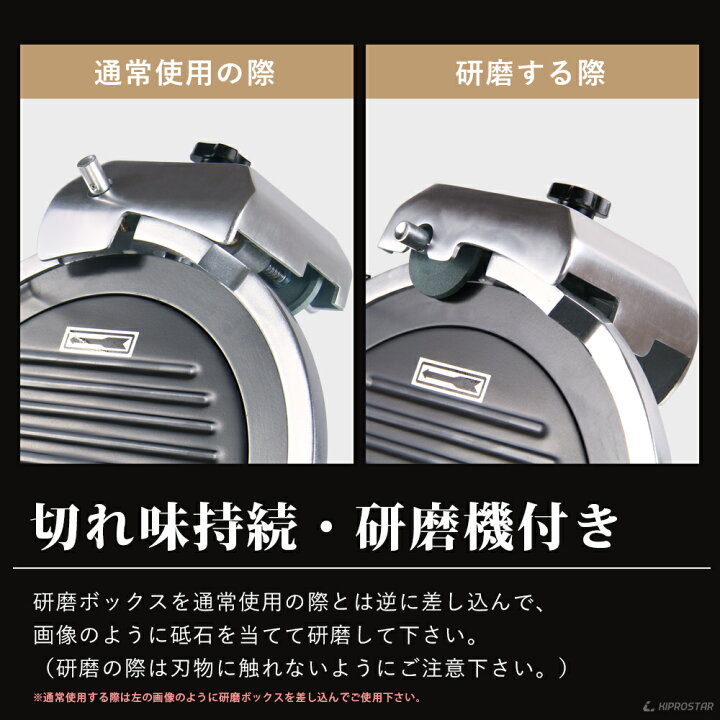 楽天市場】キプロスター 業務用ミートスライサー(フッ素樹脂 