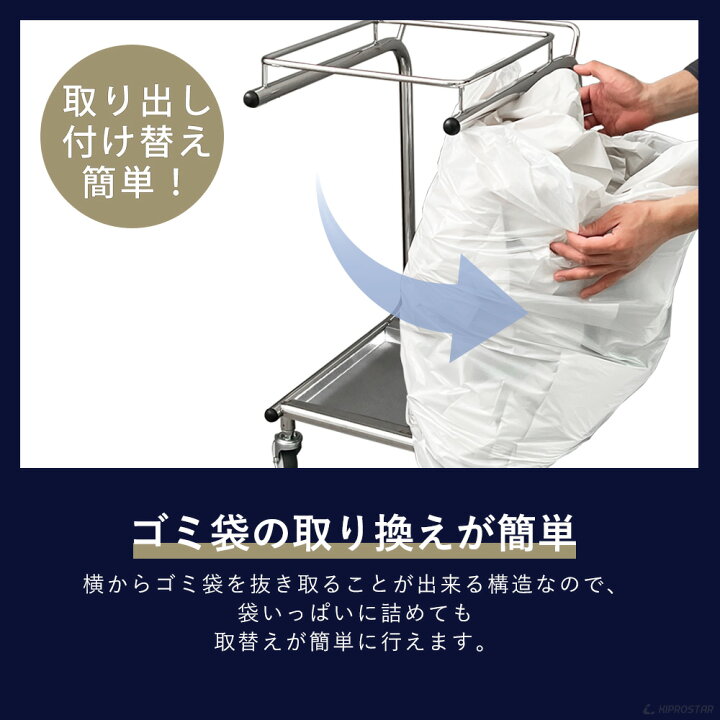 楽天市場】キャスター付 ゴミ箱 業務用 45L PRO-DC45【ゴミ袋 45L 