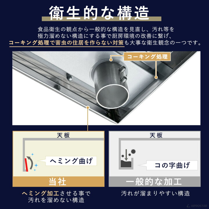 楽天市場】ステンレス作業台 業務用 調理台 350×450×800 板厚1.2mm 