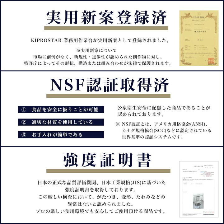 楽天市場】ステンレス 作業台 スノコなし 三方枠 業務用 調理台 450 