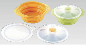 シリコン おりたたみキャセロール グリーン 【キャセロール】【業務用厨房機器厨房用品専門店】【電子レンジ対応】