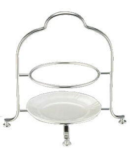 UK18-8 2段ハイティースタンド 大【業務用厨房機器厨房用品専門店】