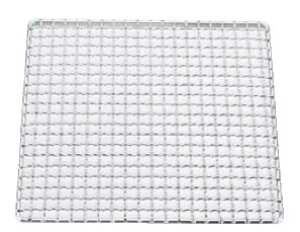 【メール便配送可能】SA18-8クリンプ目 角焼網・タフカク 22cm【金網】【業務用厨房機器厨房用品専門店】