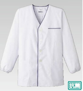 男性用デザイン白衣・長袖FA-375 4L (ホワイト)【白衣 ユニフォーム 作業着】【厨房用】【給食用】【食堂用】【飲食店用】【業務用厨房機器厨房用品専門店】