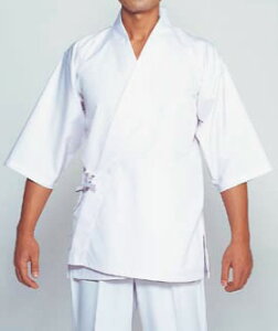 はっぴ H-351(ホワイト) LL【白衣】【ユニフォーム】【作業着】【業務用厨房機器厨房用品専門店】