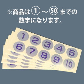 【メール便配送可能】連番シール シルバー 青文字 22397(1~50)■【番号シール】【ポイント消化】