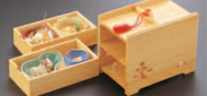 2段引き出し弁当【松花堂弁当】【白木松花堂】【弁当箱】【木製】【野立弁当】【盛器】【宴会に】【お祭りに】【新年会に】【忘年会に】【1-316-1】