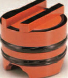 (大)釜揚げ 朱帯黒【卓上演出用品】【そうめんにも】【うどんに】【うどん腕】【1-541-5】