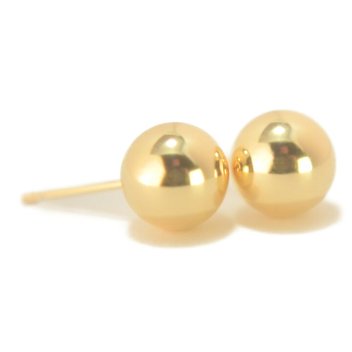 楽天市場】K18イエローゴールド丸玉ピアス 7mm ピアス 18k 18金 ピアス