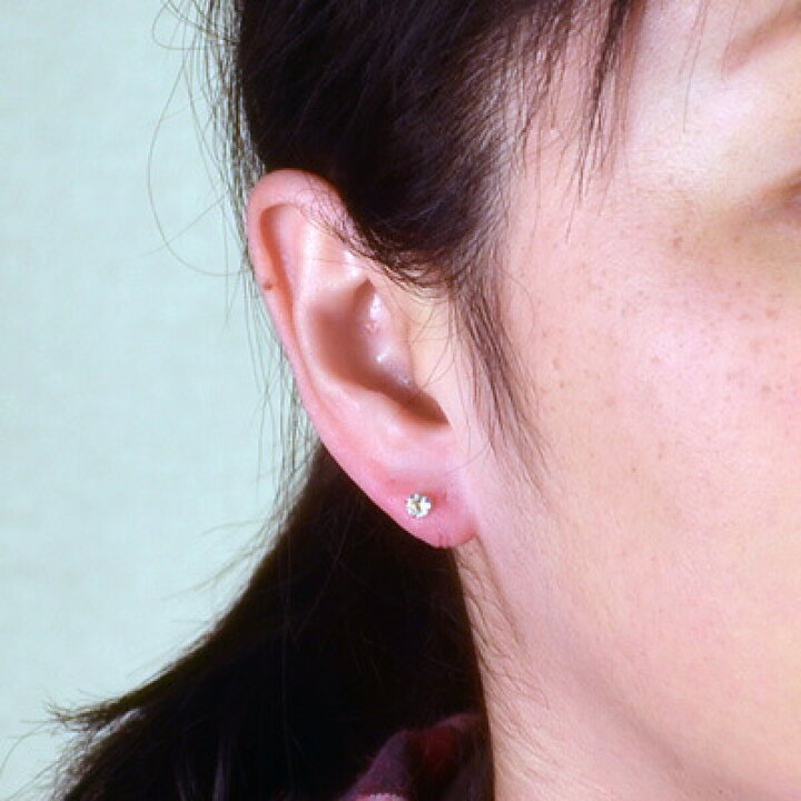 楽天市場】【P10倍14日23:59まで】 K18天然アクアマリンピアス 4mm 