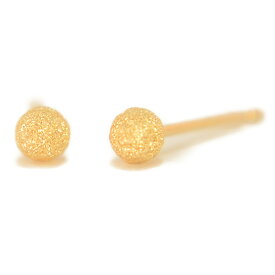 K10イエローゴールドフラッシュボールピアス 3mm K10 ピアス 10k ピアス 10金 フラッシュボール ピアス スターダスト ピアス セカンドピアス レディース