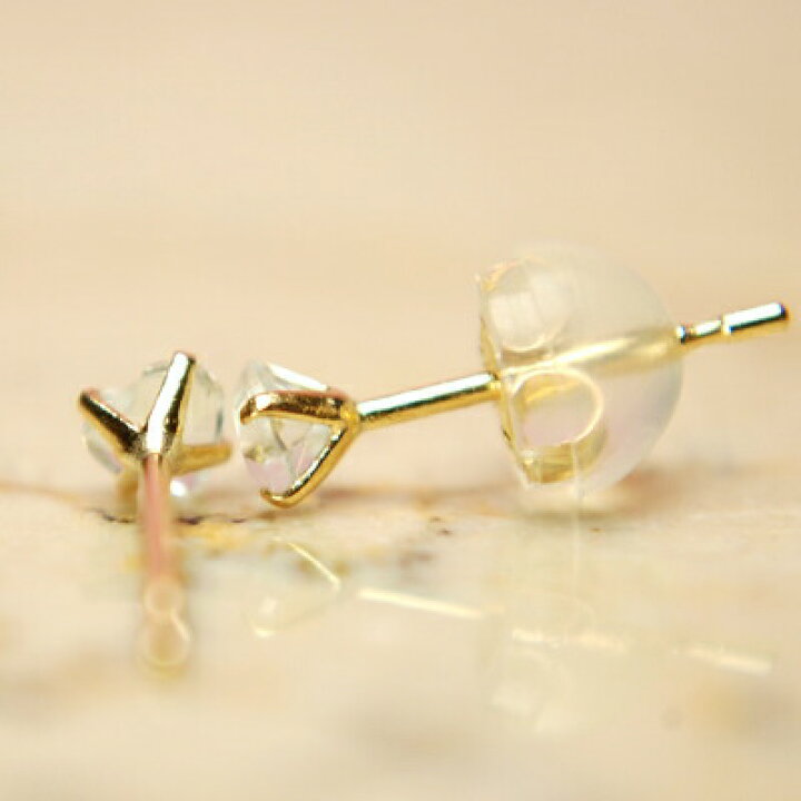 楽天市場】K18天然アクアマリンハートピアス アクアマリン ピアス  