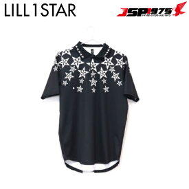 【送料無料】【リルワンスター】Lill one STAR ファーストスターズポロ ブラック Lサイズ ポロシャツトレーニングウェア 半袖 ウェア アパレル スポーツ ジム 野球 野球用品