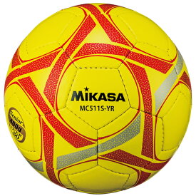 【ミカサ】 MIKASA サッカーボール 軽量球5号 400g シニア(50歳以上) 手縫い イエロー レッド MC511S-YR