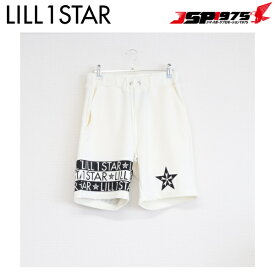 【送料無料】【リルワンスター】Lill one STAR ボーダーロゴハーフパンツ ホワイト XLサイズ トレーニングパンツ ウェア パンツ スウェット ジム トレーニング スポーツ ジム アパレル 野球 野球用品