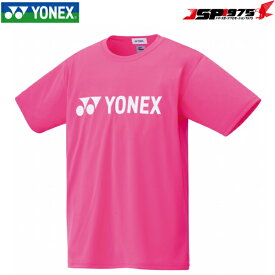 ヨネックス YONEX テニスウェア バドミントンウェア ユニセックス ドライTシャツ 半袖 ネオンピンク SSサイズ UVカット 吸汗速乾 制電 ベリークール 16501 2020SS 部活 定番