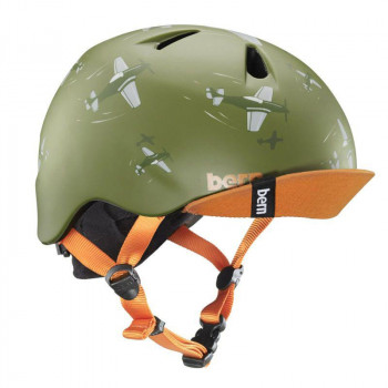 キッズ向けボーイズヘルメット bern バーン ヘルメット キッズ NINO 品質保証 通販 激安◆ DOGFIGHT MT GREEN BE-VJBMGDV-11 XS-S