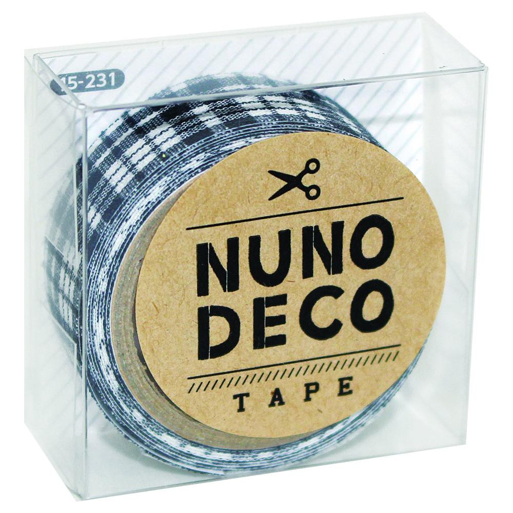 デコがもっと楽しくなる KAWAGUCHI 超目玉 カワグチ 手芸用品 NUNO 送料無料でお届けします DECO クラフト ヌノデコテープ ハンサムなチェック 15-231 生地 手芸