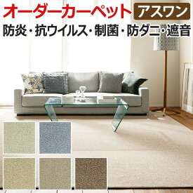 多機能カーペット ウイルス対策 日本製 約140×200cm オーダーカーペット フリーカット Wall to Wallカーペット アスフューチャー(A) 引っ越し 新生活