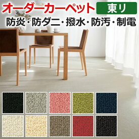 オーダーカーペット フリーカット 東リ カーペット 絨毯 じゅうたん ラグ マット フリーカット レモード3 約150×150cm 抗菌 防汚 防炎 耐久性 無地 カットパイル カラー ベーシック 引っ越し 新生活 お買い物マラソン