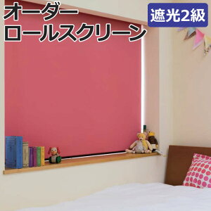 オーダーロールスクリーン ネムロ(R) 遮光 2級 プルコード式 幅180×高さ250cm以内でサイズオーダー 日本製 目隠し 仕切り シンプル ベーシック 寝室 視線をカット 模様替え サイズ指定 色 カラ