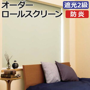 オーダーロールスクリーン ノーテ(R) 遮光 2級 防炎 チェーン式 幅135×高さ250cm以内でサイズオーダー 日本製 目隠し 仕切り シンプル ベーシック 寝室 視線をカット 模様替え サイズ指定 色 カ
