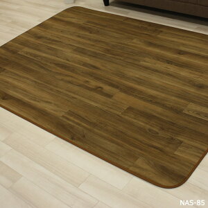 洗えるカーペット ロボフロア 防炎 抗菌 マット 日本製 耐久性 丈夫 カーペット じゅうたん ダイニングラグ 滑りにくい ウッド 木目調 約50×120cm クリーンロボ ナチュラルズ (A) 引っ越し 新生