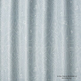 キャラクター デザインカーテン 洗える 遮光 日本製 スヌーピー ピーナッツ おしゃれ 既製サイズ 約幅100×丈200cm シティースケープ (S) 引っ越し 新生活