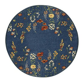 ラグ 円形 カーペット 輸入 丸 ウィルトン ベルギー製 花柄 16万ノット 円形ラグ 丸 耐久性 オールシーズンラグ 約120cm円形 INFINITY #32191 インフィニティ32191(Y) 引っ越し 新生活 楽天スーパーSALE