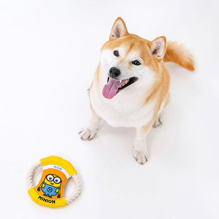 楽天市場 ミニオン リングドッグロープ ボブ 犬猫 おもちゃ ペットトーイ Anzudog あんずドッグ