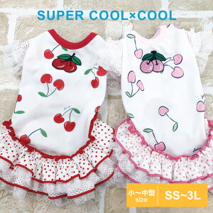 【在庫限り】2023夏物新作 ドッグウェア スーパークール×クール BonBonワンピ 12412 SSからLT クークチュール