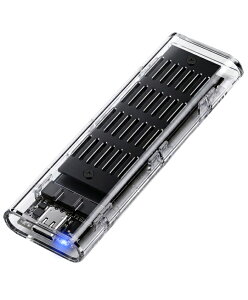 NVMe M.2 SSD�P�[�X CLEAR DRIVE USB3.2Gen2 10Gbps�Ή� Type-C�ڑ� UASP���[�h AOK-M2NVME-C10G ���ׂ�i
