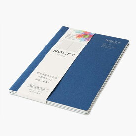 日本能率協会マネジメントセンター NOLTY ノート A5 ログタイプ 横罫6.0mm 薄型 3冊セット ネイビ NTBNT8201 NTBNT8301
