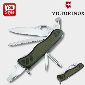 【10/1〜31ポイント5倍要エントリー】【ポイント5倍】ビクトリノックス VICTORINOX マルチツール ソルジャーナイフ (10機能)111mm グリーン&ブラック 0-8461-MWCH 災害 防災 グッズ マルチツール 多