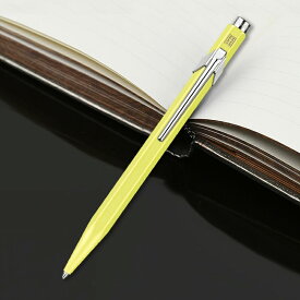 【あす楽】カランダッシュ CARAN D'ACHE ノック式 油性ボールペン 849 ダークパープル NF0849-461 パステルイエロー NF0849-462 筆記具 文房具 事務用品