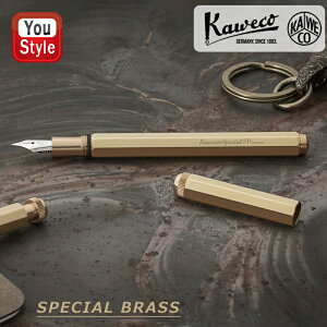 【10/1〜31ポイント5倍要エントリー】カヴェコ KAWECO 万年筆 SPECIAL BRASS スペシャル ブラス スチール製ペン先 M中字 カ−トリッジ/コンバーター両用式 PS-FPBR キャップ式万年筆 ギフト プレゼン