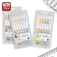 【P5倍要エントリー】 在庫一掃 赤字セール 呉竹 KURETAKE カラー筆ペン ZIG CLEAN COLOR DOT 水性染料イ…