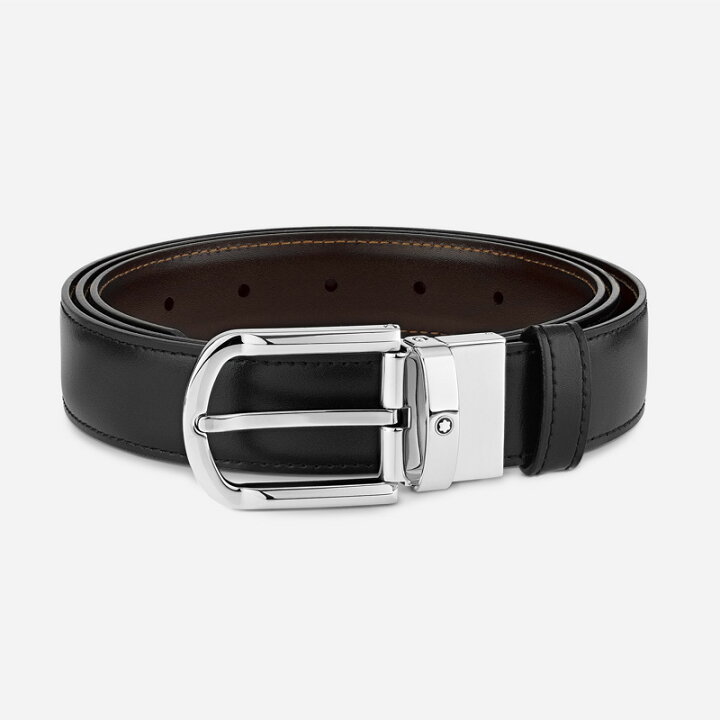 楽天市場】モンブラン MONTBLANC メンズ レザー ベルト リバーシブル 