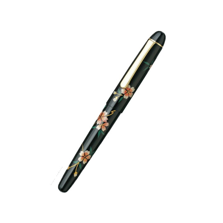 楽天市場】プラチナ万年筆 PLATINUM 万年筆 3776 加賀平蒔絵 桜/扇面  