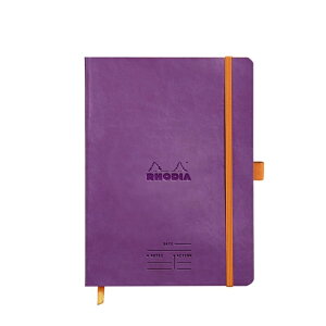 【10/1〜31ポイント5倍要エントリー】ロディア RHODIA ミーティング ブック 合皮カバー 手帳 ノート 160*210mm A5 横罫 シルバー/ブラック/トープ/ベージュ/アニス/ターコイズ/サファイア/アイリス/