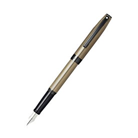 【あす楽】名入れ 万年筆 シェーファー SHEAFFER サガリス ステンレスペ ン 先 F細字 クローム/N0948140 チタングレー/N0948240 ギフト プレゼント お祝い 文房具 名前入り 名入り