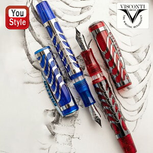 y420~3h聚2000~OFFN[|P5{vGg[z݌Ɉ| ԎZ[ rXReB VISCONTI NM 388{ XPg Skeleton Vo[g KP43 b\ Rosso / u[ Blu 18K bh 