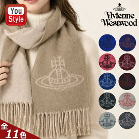 【19日20時~3h限定★10％クーポン＆P5倍要エントリー】 ヴィヴィアン ウエストウッド VIVIENNE WESTWOOD マフラー 2026AW リバーシブル ロゴ WOOL100% 26×185cm 全11色 防寒グッズ 人気ブランド 秋冬 大判ストール 秋冬の必需品 クリスマス 無地 防寒グッズ 人気ブランド ス
