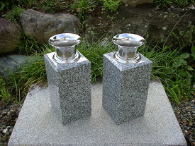 【レビュー特典あり！】【お墓用花立】白御影石花立 ステンレス花筒付 墓石 御影石 花筒 墓石 墓用 花瓶 墓石用 墓用花立 墓石用花立 ステンレス花筒58