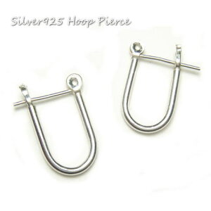 Vo[sAX TCY8.5x14mm 1.5mm Ȃ߂炩 U^ t[vsAX ^b` Xibv^Cv Vo[925 silver925 Vo[ANZT[ [vsAX fB[XsAX YsAX Nb