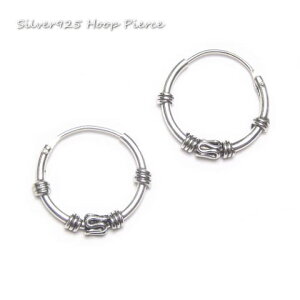 Vo[sAX a14mm ׂ߃^Cv 3_͗l Vv  o t[vsAX Vo[925 silver925 Vo[ANZT[ [vsAX fB[XsAX YsAX GXjbN o