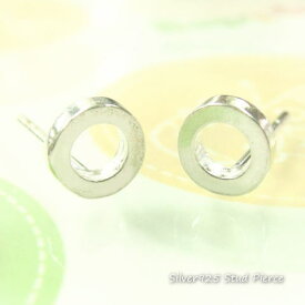 シルバーピアス シンプルだけど可愛らしい まん丸 サークル ピアス シルバー925 silver925 シルバーアクセサリー スタッドピアス レディースピアス